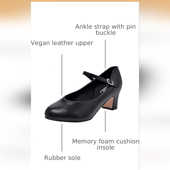 Stelle Shoes - Stelle Character Shoes for Women Dance Shoes 1.5"/2" Ankle Strap Dancing Heels